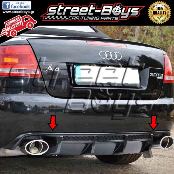 SPOILER ΠΙΣΩ ΠΡΟΦΥΛΑΚΤΗΡΑ ΔΙΑΧΥΤΗΣ AUDI A4 B6 & B7 CABRIO - STREET BOYS ...