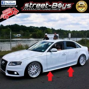 ΜΑΡΣΠΙΕ EXTENSION [S-LINE TYPE] SET ΠΡΟΣΘΕΤΑ ΠΛΑΙΝΑ SPOILER AUDI A4 B8