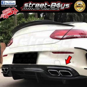 SPOILER [CARBON] ΔΙΑΧΥΤΗΣ ΠΙΣΩ ΠΡΟΦΥΛΑΚΤΗΡΑ MERCEDES BENZ W205 C63 (2015-2019)