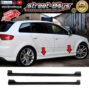 ΜΑΡΣΠΙΕ [S3 TYPE] SET ΠΛΑΪΝΑ SPOILER AUDI A3 8P SPORTBACK