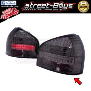ΦΑΝΑΡΙΑ ΠΙΣΩ *LED* BLACK SMOKE AUDI A3 8L (1996-2000) [V2.5]