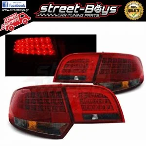 ΦΑΝΑΡΙΑ ΠΙΣΩ *LED* RED SMOKE AUDI A3 8P SPORTBACK (2004-2008) [V2.1]