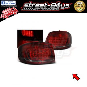 ΦΑΝΑΡΙΑ ΠΙΣΩ *LED* RED SMOKE AUDI A3 8P (2008-2012) [V3.1]