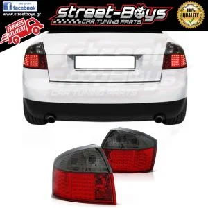 ΦΑΝΑΡΙΑ ΠΙΣΩ *LED* RED SMOKE AUDI A4 B6