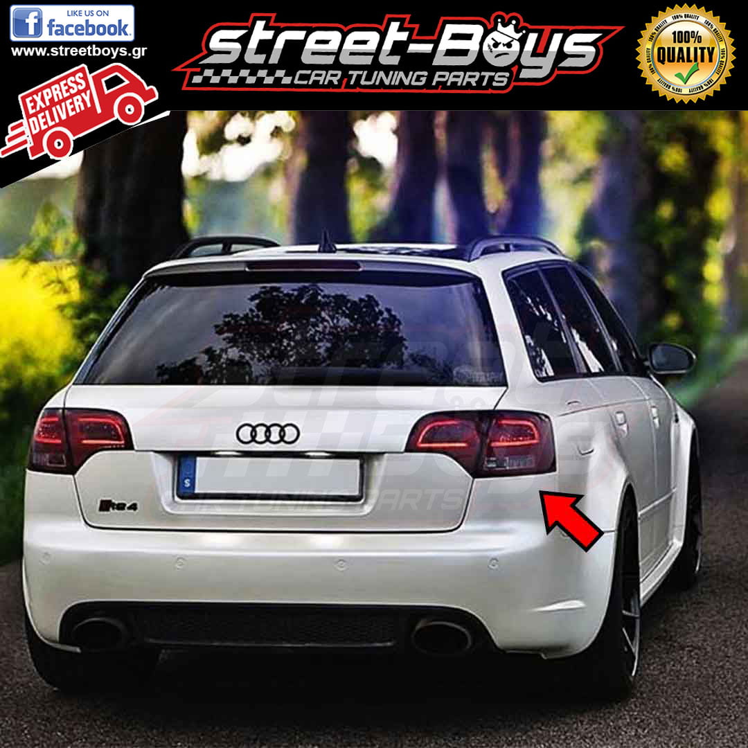 ΦΑΝΑΡΙΑ ΠΙΣΩ *LED* RED A4 B7 AVANT - STREET - CAR TUNING SHOP