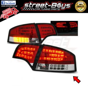 ΦΑΝΑΡΙΑ ΠΙΣΩ *LED* RED WHITE AUDI A4 B7 SEDAN