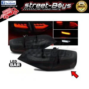 ΦΑΝΑΡΙΑ ΠΙΣΩ *LED* BLACK SMOKE AUDI A4 B8 SEDAN (2008-2011)