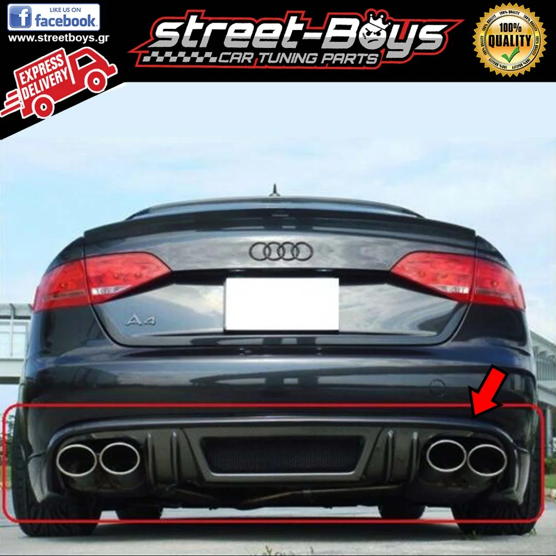 SPOILER ΔΙΑΧΥΤΗΣ ΠΙΣΩ ΠΡΟΦΥΛΑΚΤΗΡΑ AUDI A4 B8