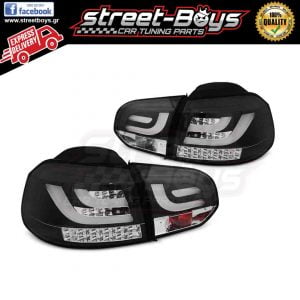 ΦΑΝΑΡΙΑ ΠΙΣΩ [LED v3.3] *BLACK* VW GOLF 6
