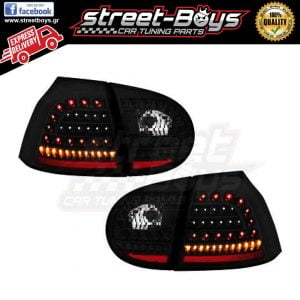 ΦΑΝΑΡΙΑ ΠΙΣΩ [LED] *BLACK* VW GOLF 5