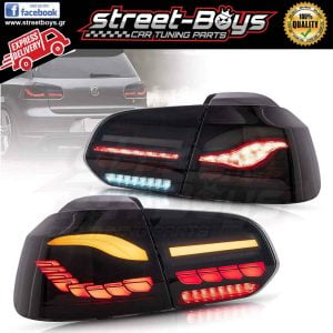 ΦΑΝΑΡΙΑ ΠΙΣΩ [SEQ O-LED] *SMOKE* ΔΥΝΑΜΙΚΗΣ ΑΚΟΛΟΥΘΙΑΣ VW GOLF 6