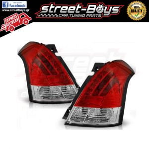 ΦΑΝΑΡΙΑ ΠΙΣΩ *LED* RED WHITE SUZUKI SWIFT (2005-2010)
