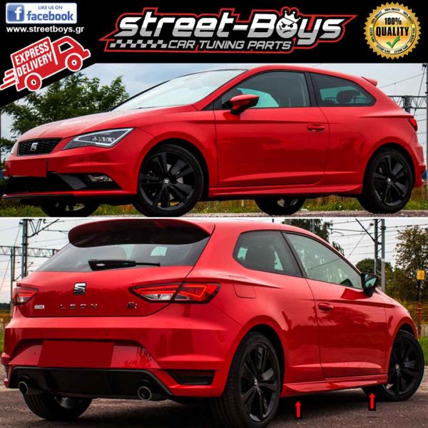 CUP Dachspoiler Aufsatz SCHWARZ Für SEAT Leon 3 III CUPRA