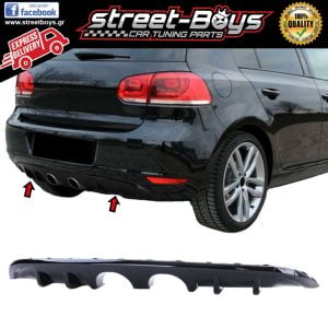 SPOILER [R20 TYPE] ΔΙΑΧΥΤΗΣ ΠΙΣΩ ΠΡΟΦΥΛΑΚΤΗΡΑ VW GOLF 6 STANDARD