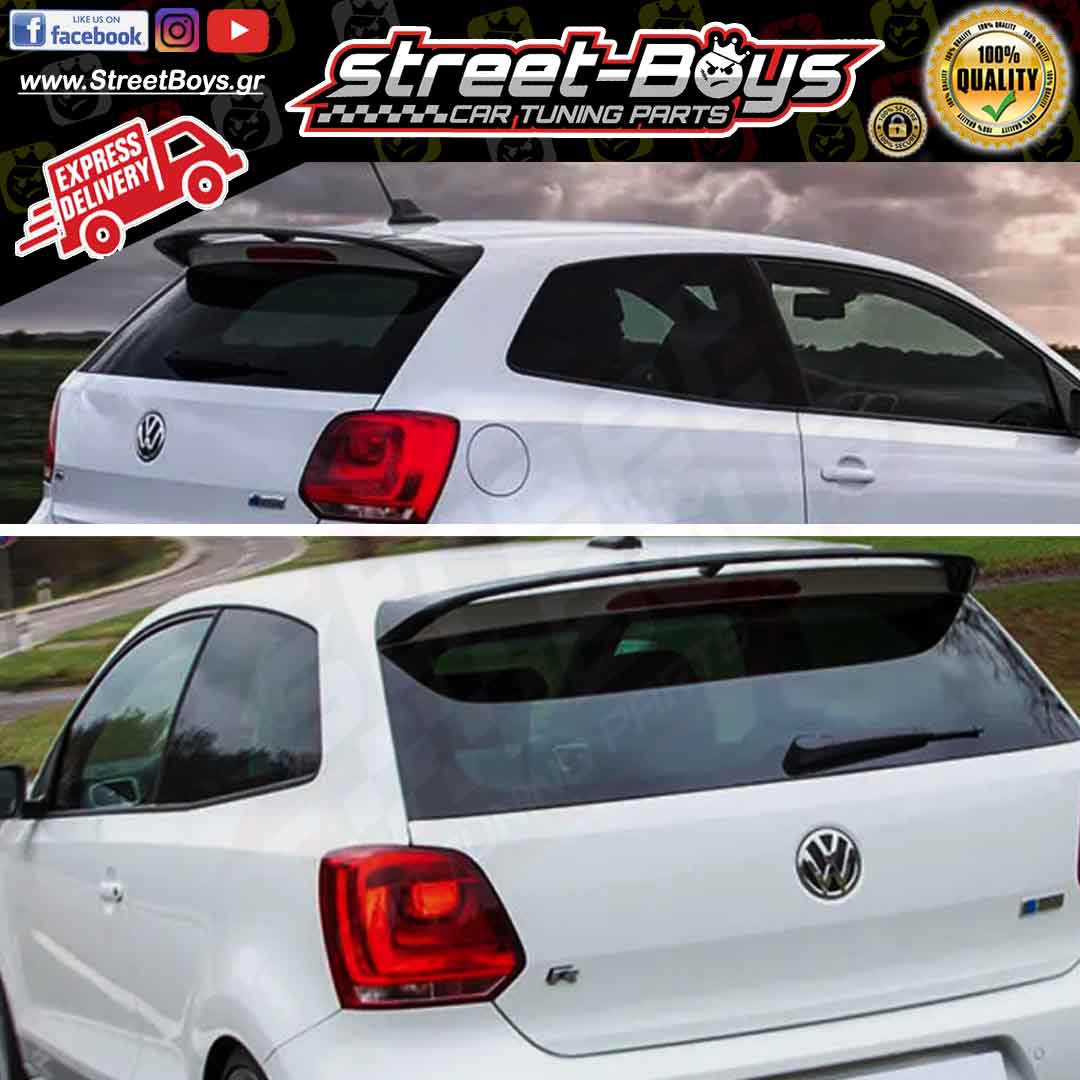 ΑΕΡΟΤΟΜΗ [WRC TYPE] SPOILER ΠΟΡΤ ΜΠΑΓΚΑΖ VW POLO 6R - STREET BOYS - CAR ...