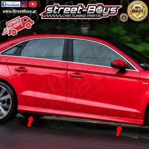 ΜΑΡΣΠΙΕ [S3 TYPE] SET ΠΛΑΪΝΑ SPOILER AUDI A3 8V SEDAN (2013-2020)