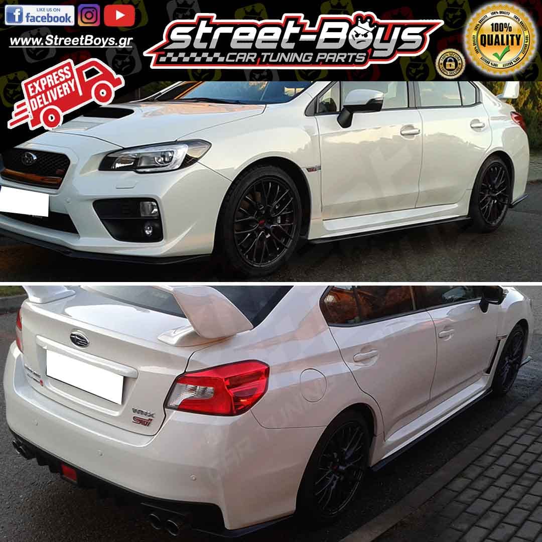 ΜΑΡΣΠΙΕ SET ΠΛΑΪΝΑ SPOILER EXTENSION SUBARU IMPREZA WRX RAPTOREYE (2015 ...