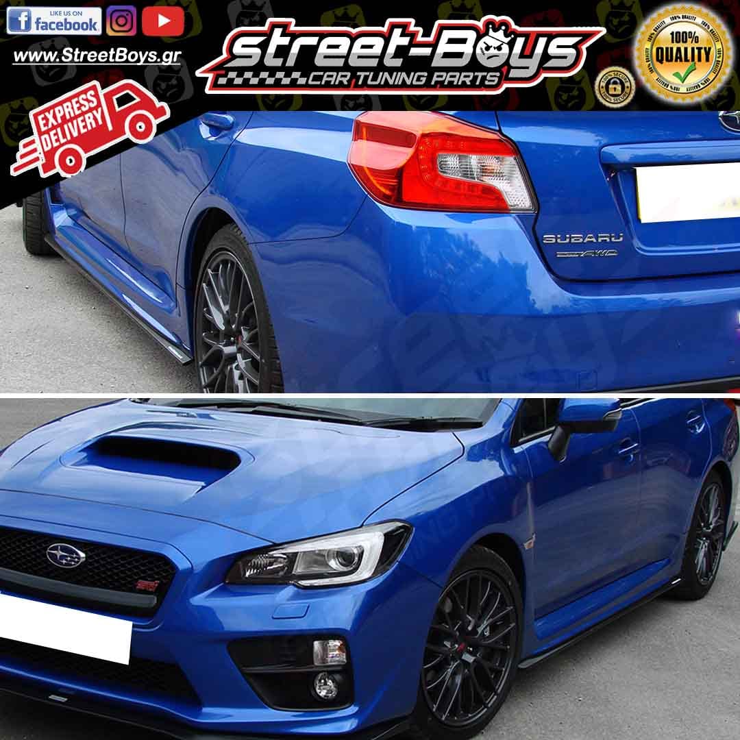 ΜΑΡΣΠΙΕ SET ΠΛΑΪΝΑ SPOILER EXTENSION SUBARU IMPREZA WRX RAPTOREYE (2015-2021) - Image 2