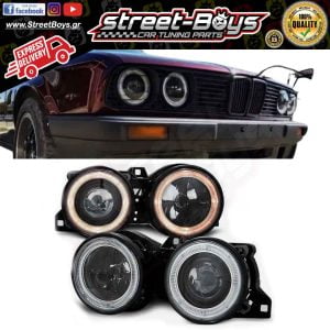 ΜΠΡΟΣΤΑ ΦΑΝΑΡΙΑ ΜΑΥΡΑ ANGEL EYES BMW E30 (1982-1994)