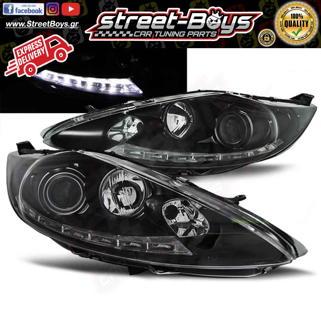 ΜΠΡΟΣΤΑ ΦΑΝΑΡΙΑ ΜΑΥΡΑ DAYLIGHT FORD FIESTA MK6 (2008-2012) - Image 3