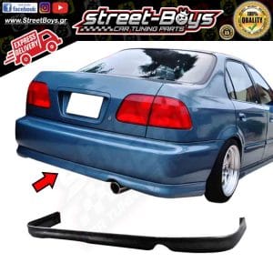 LIP SPOILER [TR-TYPE] ΠΙΣΩ ΠΡΟΦΥΛΑΚΤΗΡΑ HONDA CIVIC MK6 COUPE SEDAN (1996-1998)