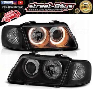 ΜΠΡΟΣΤΑ ΦΑΝΑΡΙΑ ΜΑΥΡΑ ANGEL EYES AUDI A3 8L (1996-2000)