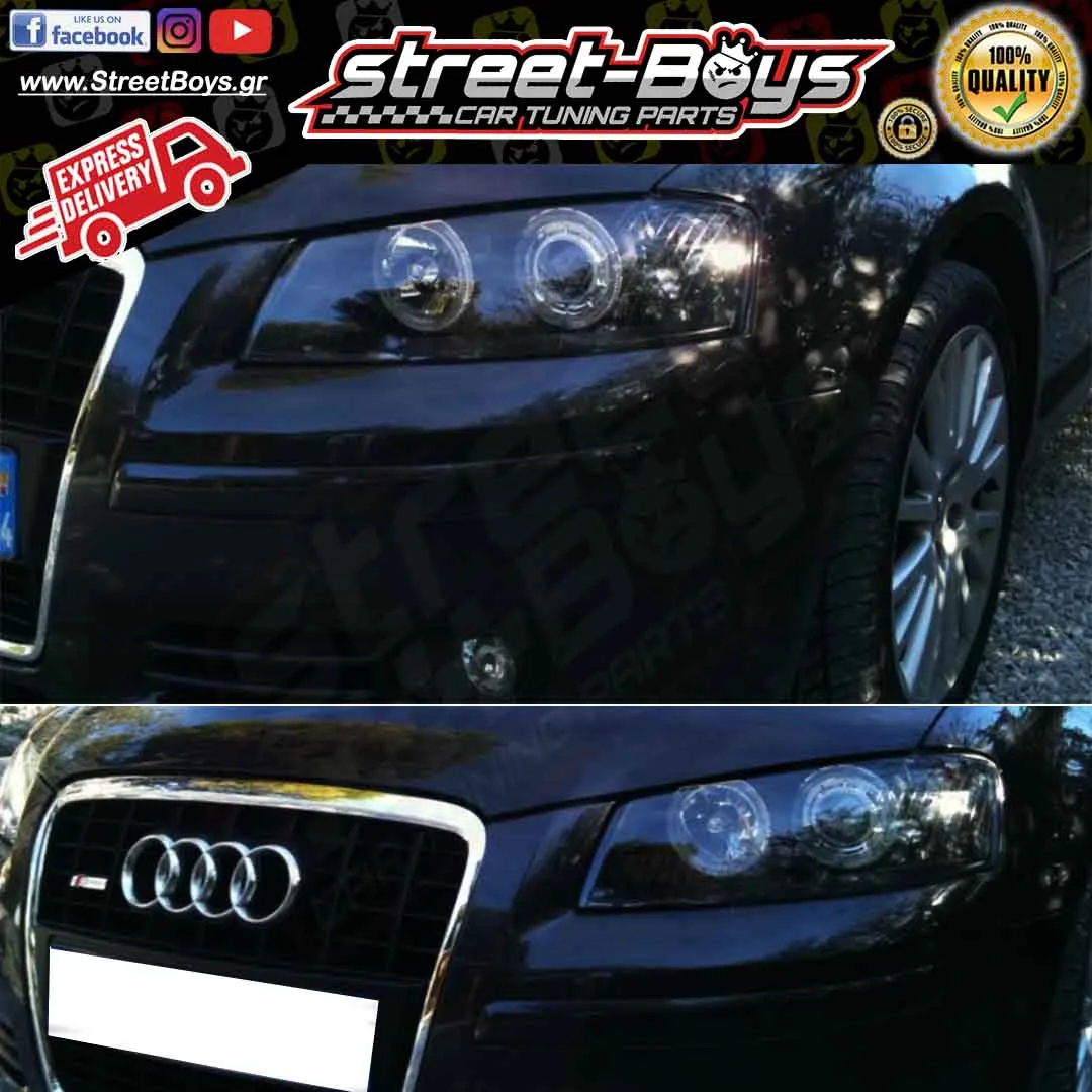 ΦΑΝΑΡΙΑ ΕΜΠΡΟΣ ΜΑΥΡΑ ANGEL EYES AUDI A3 8P (2003-2008) - Image 2