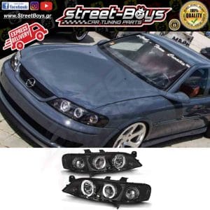 ΜΠΡΟΣΤΑ ΦΑΝΑΡΙΑ ΜΑΥΡΑ ANGEL EYES OPEL VECTRA B (1995-1998)