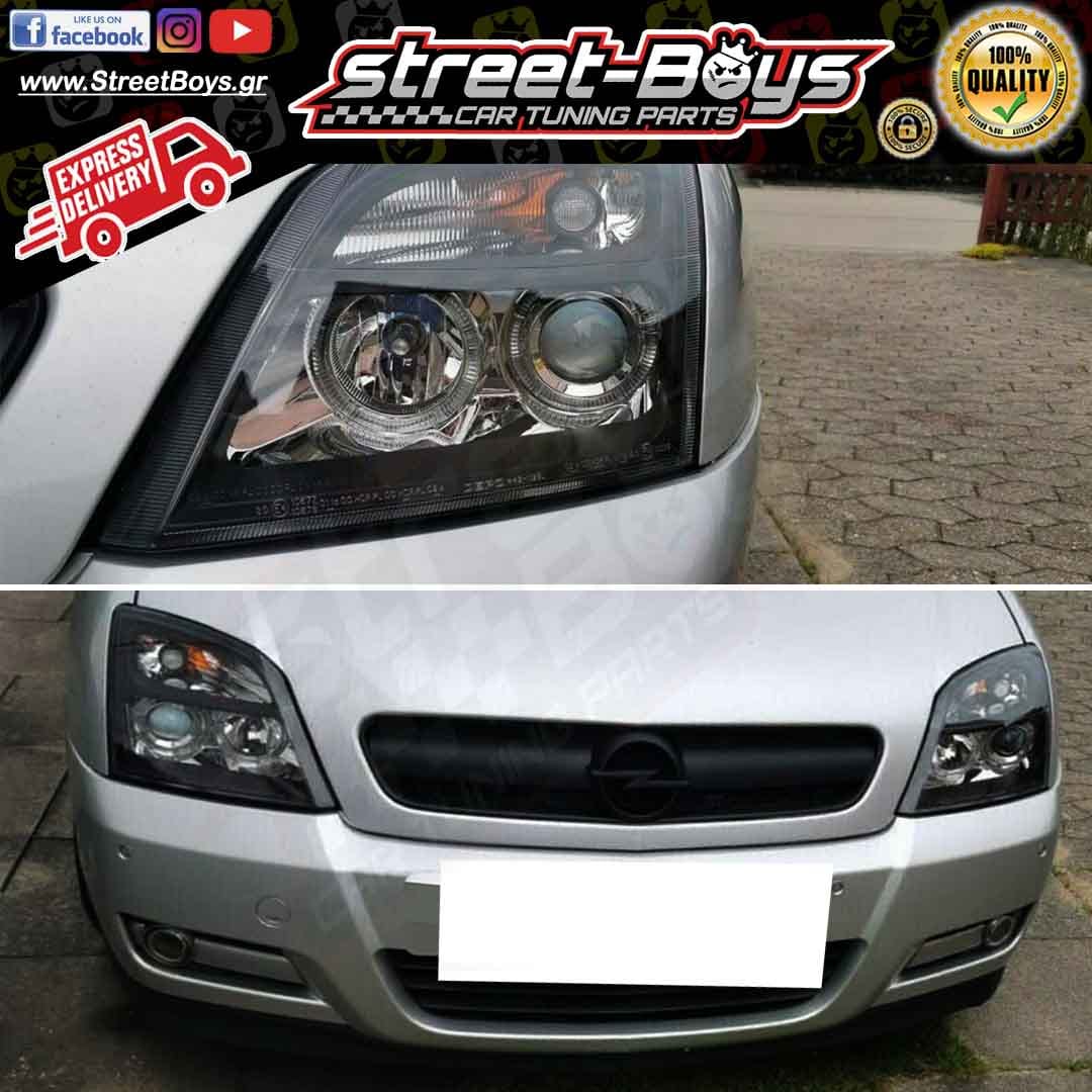 ΜΠΡΟΣΤΑ ΦΑΝΑΡΙΑ ΜΑΥΡΑ ANGEL EYES OPEL VECTRA C (2002-2005) - Image 2