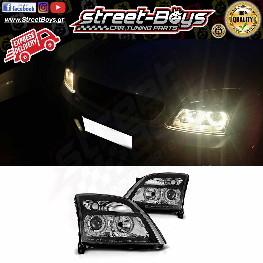 ΜΠΡΟΣΤΑ ΦΑΝΑΡΙΑ ΜΑΥΡΑ ANGEL EYES OPEL VECTRA C (2002-2005) - Image 4