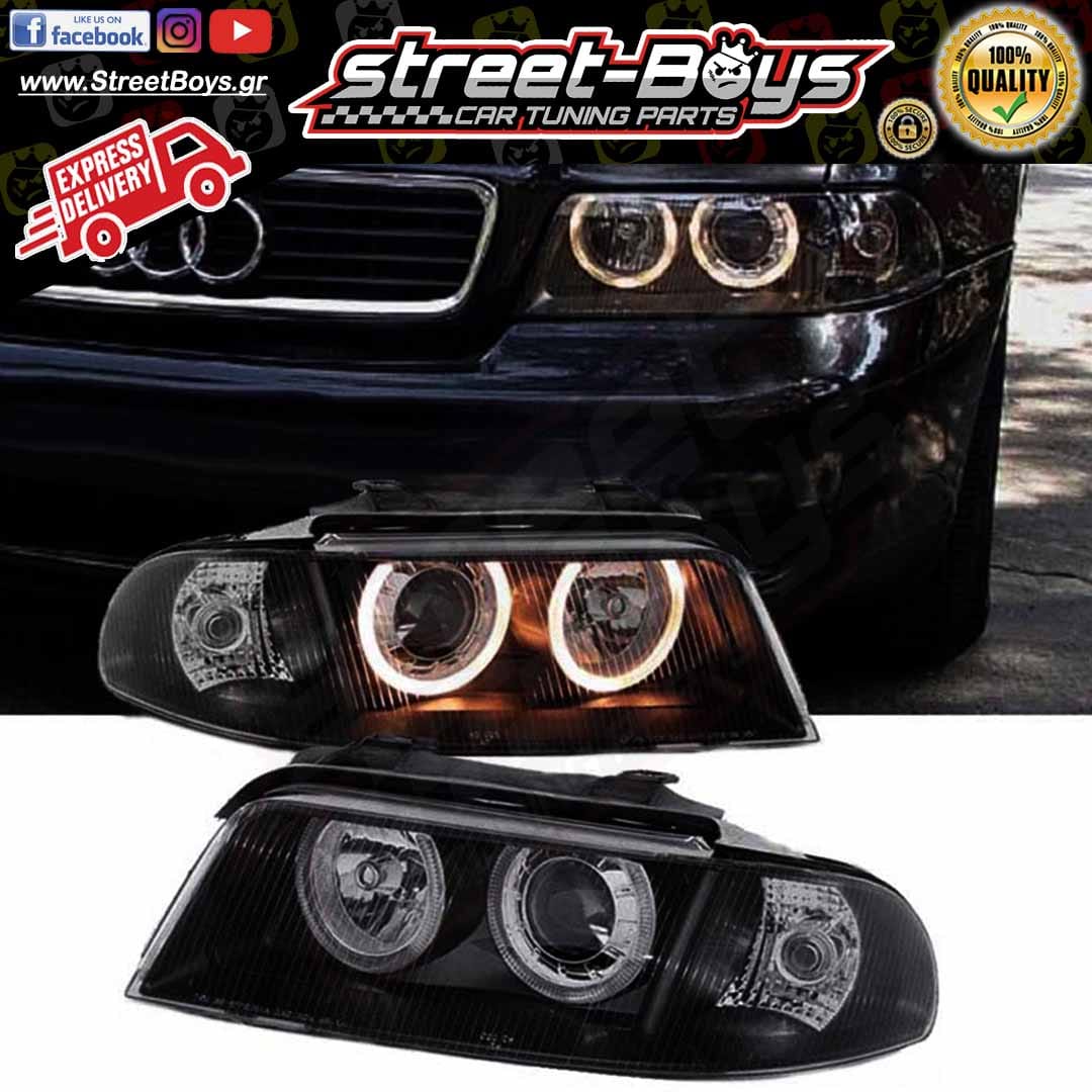 ΜΠΡΟΣΤΑ ΦΑΝΑΡΙΑ ANGEL EYES AUDI A4 B5 (1999-2000)