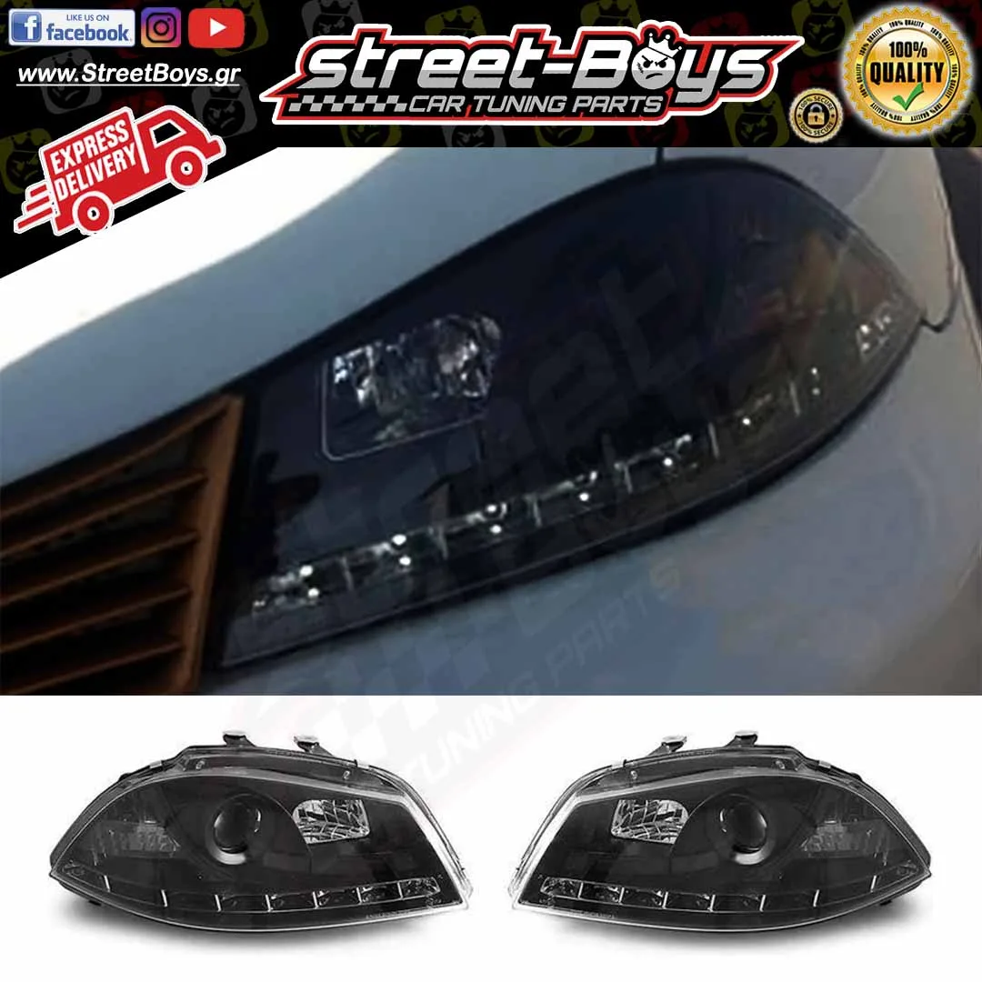 ΜΠΡΟΣΤΑ ΦΑΝΑΡΙΑ ΜΑΥΡΑ DAYLIGHT SEAT IBIZA 6L (2002-2008)