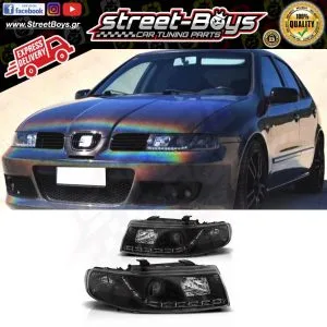 ΜΠΡΟΣΤΑ ΦΑΝΑΡΙΑ ΜΑΥΡΑ DAYLIGHT SEAT LEON 1M & TOLEDO (1999-2004)