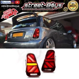 ΠΙΣΩ ΦΑΝΑΡΙΑ UK RED DYNAMIC LED MINI COOPER R50 R52 R53 (2001-2006)
