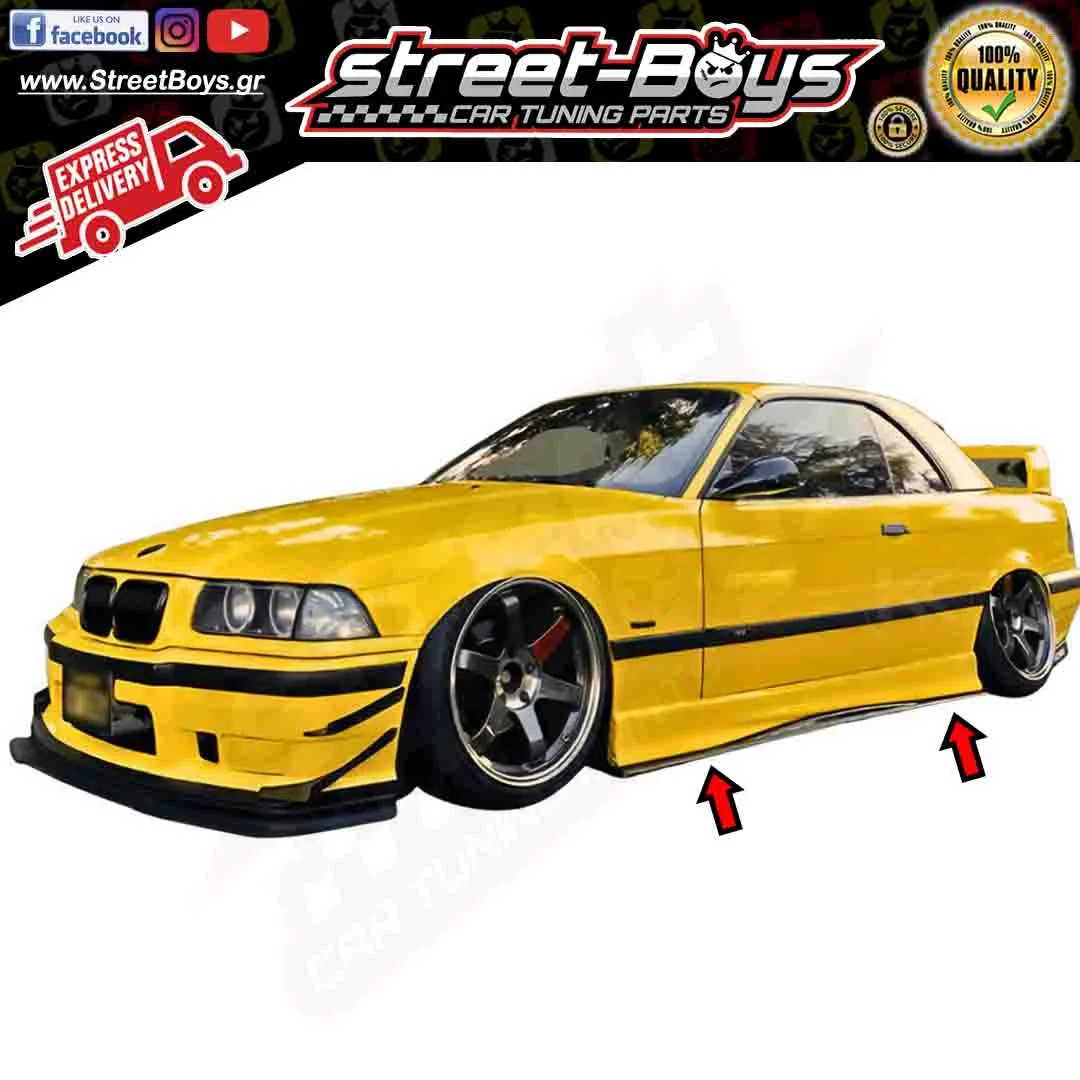 ΜΑΡΣΠΙΕ EXTENSION SET ΠΡΟΣΘΕΤΑ ΠΛΑΪΝΑ SPOILER BMW E36 M3 (1993-1998)