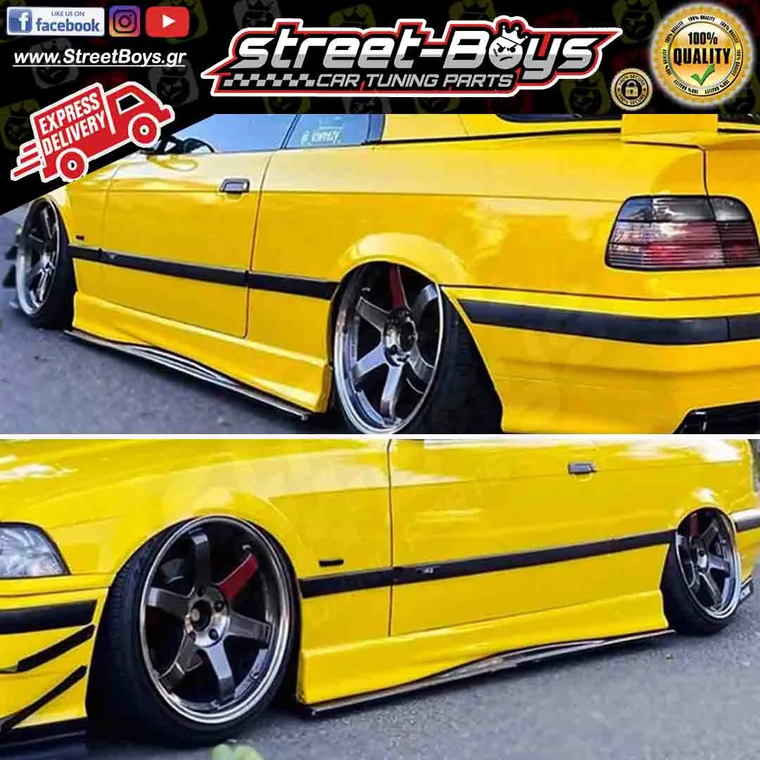 ΜΑΡΣΠΙΕ EXTENSION SET ΠΡΟΣΘΕΤΑ ΠΛΑΪΝΑ SPOILER BMW E36 M3 (1993-1998) - Image 2