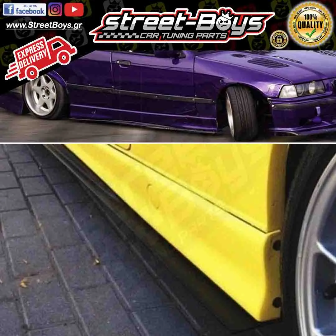 ΜΑΡΣΠΙΕ EXTENSION SET ΠΡΟΣΘΕΤΑ ΠΛΑΪΝΑ SPOILER BMW E36 M3 (1993-1998) - Image 3