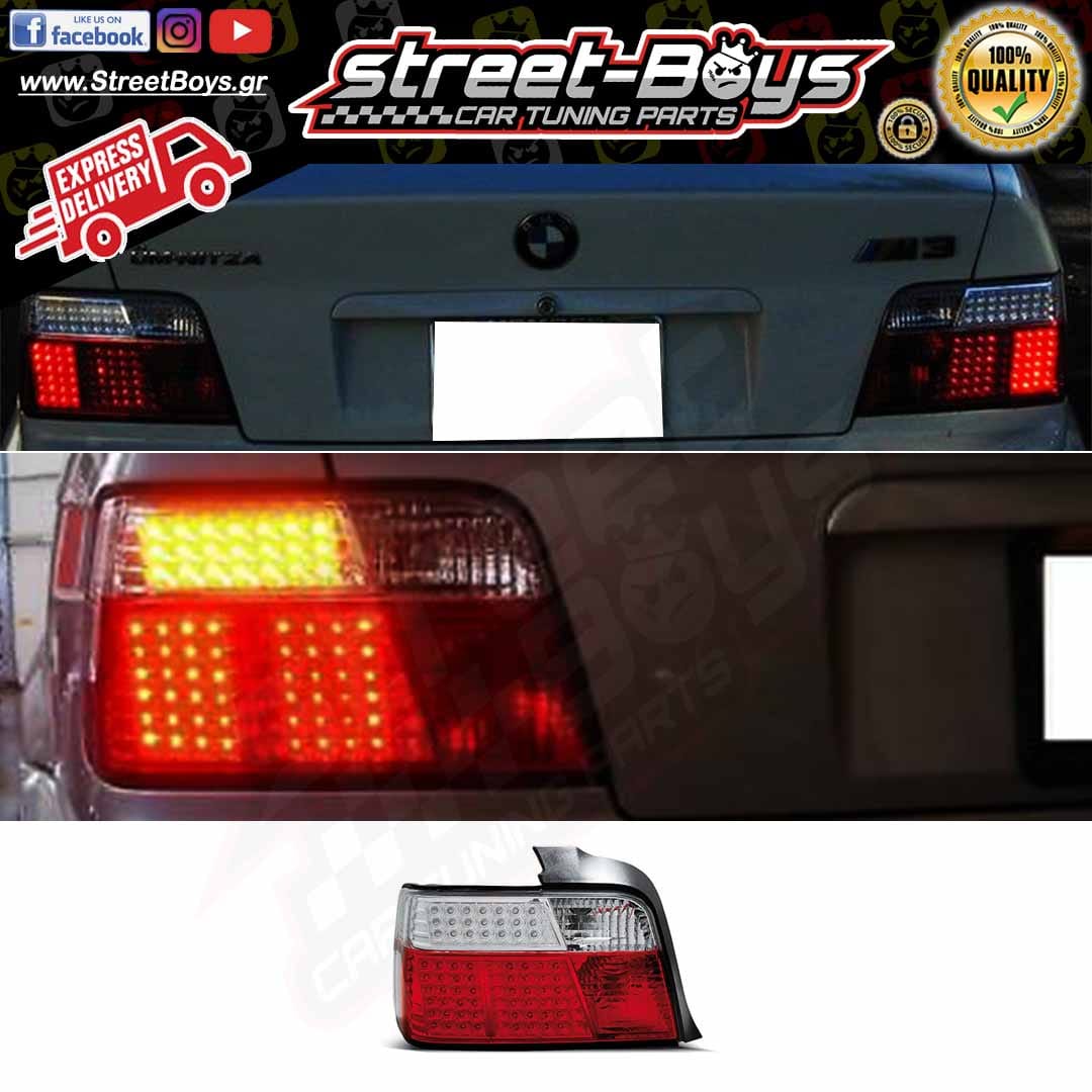 ΠΙΣΩ ΦΑΝΑΡΙΑ LED BMW E36 SEDAN (1990-1999) - Image 2