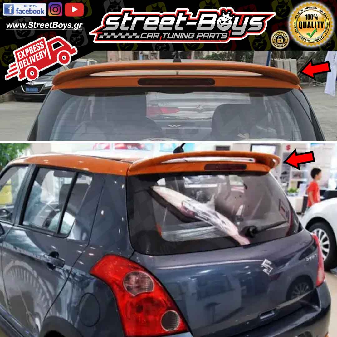 ΑΕΡΟΤΟΜΗ SPOILER ΠΟΡΤ ΜΠΑΓΚΑΖ SUZUKI SWIFT MK4 MK5 (2004-2017) - Image 2