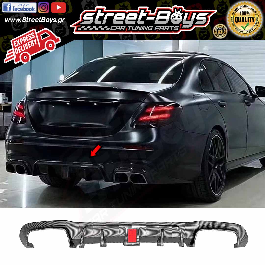 SPOILER [BRABUS TYPE] ΔΙΑΧΥΤΗΣ ΠΙΣΩ ΠΡΟΦΥΛΑΚΤΗΡΑ CARBON LOOK MERCEDES ...