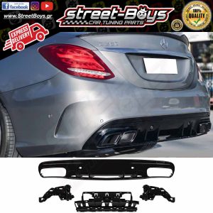 SPOILER [C63 TYPE] ΔΙΑΧΥΤΗΣ ΠΙΣΩ ΠΡΟΦΥΛΑΚΤΗΡΑ MERCEDES BENZ W205 AMG (2014-2019)