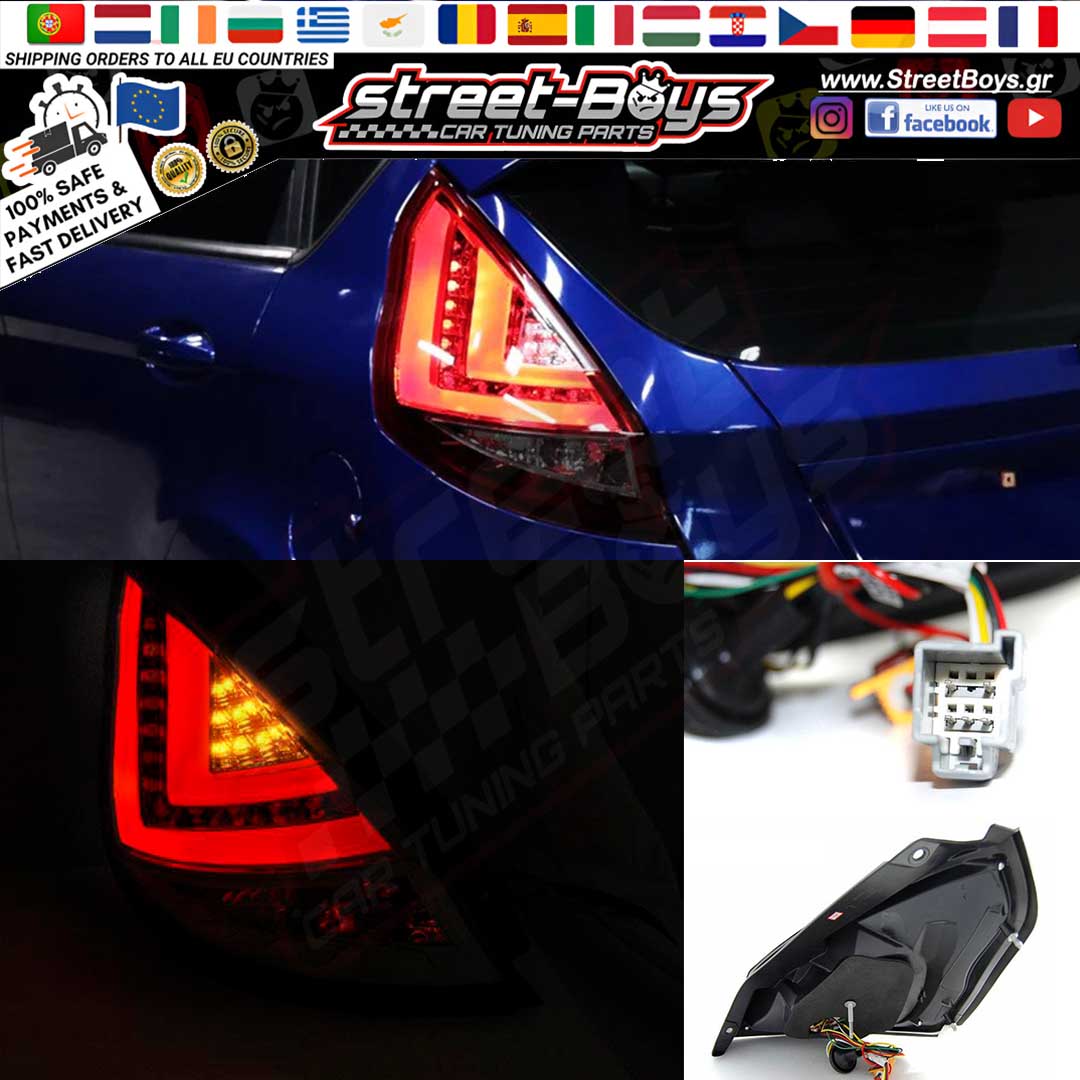 ΠΙΣΩ ΦΑΝΑΡΙΑ LED FORD FIESTA MK6 FACELIFT (2012-2016) - Image 2