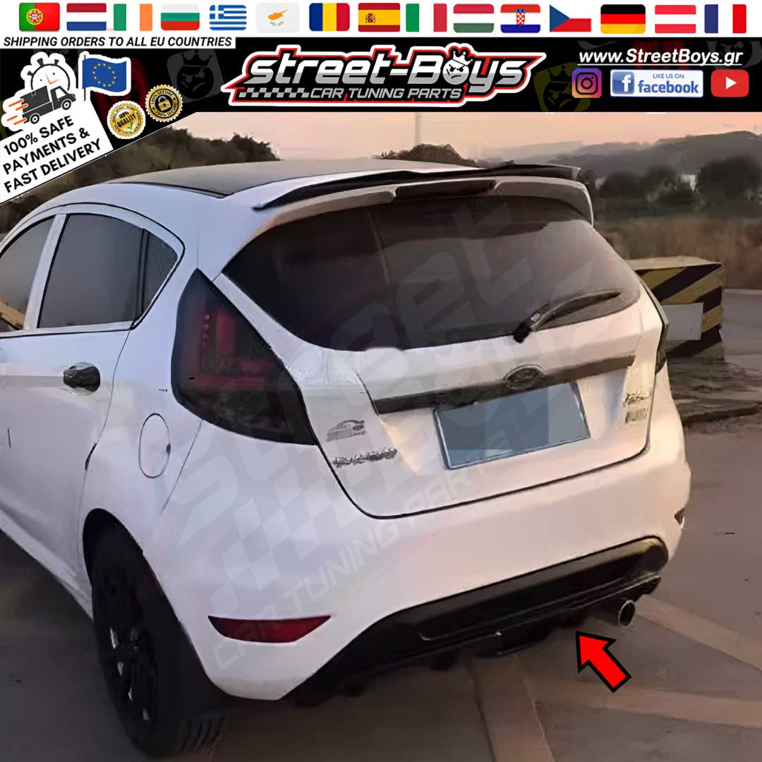 SPOILER ΔΙΑΧΥΤΗΣ ΠΙΣΩ ΠΡΟΦΥΛΑΚΤΗΡΑ FORD FIESTA MK6 (2008-2012) - Image 2