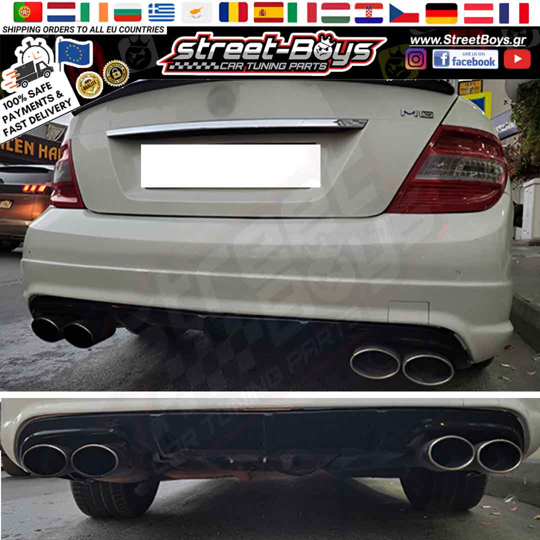 SPOILER ΔΙΑΧΥΤΗΣ ΠΙΣΩ ΠΡΟΦΥΛΑΚΤΗΡΑ MERCEDES BENZ W204 PRE FACELIFT (2007-2011) - Image 2