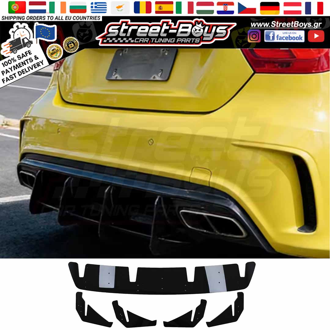 SPOILER EXTENSION ΔΙΑΧΥΤΗΣ ΠΙΣΩ ΠΡΟΦΥΛΑΚΤΗΡΑ MERCEDES BENZ W176 A45 - Image 4