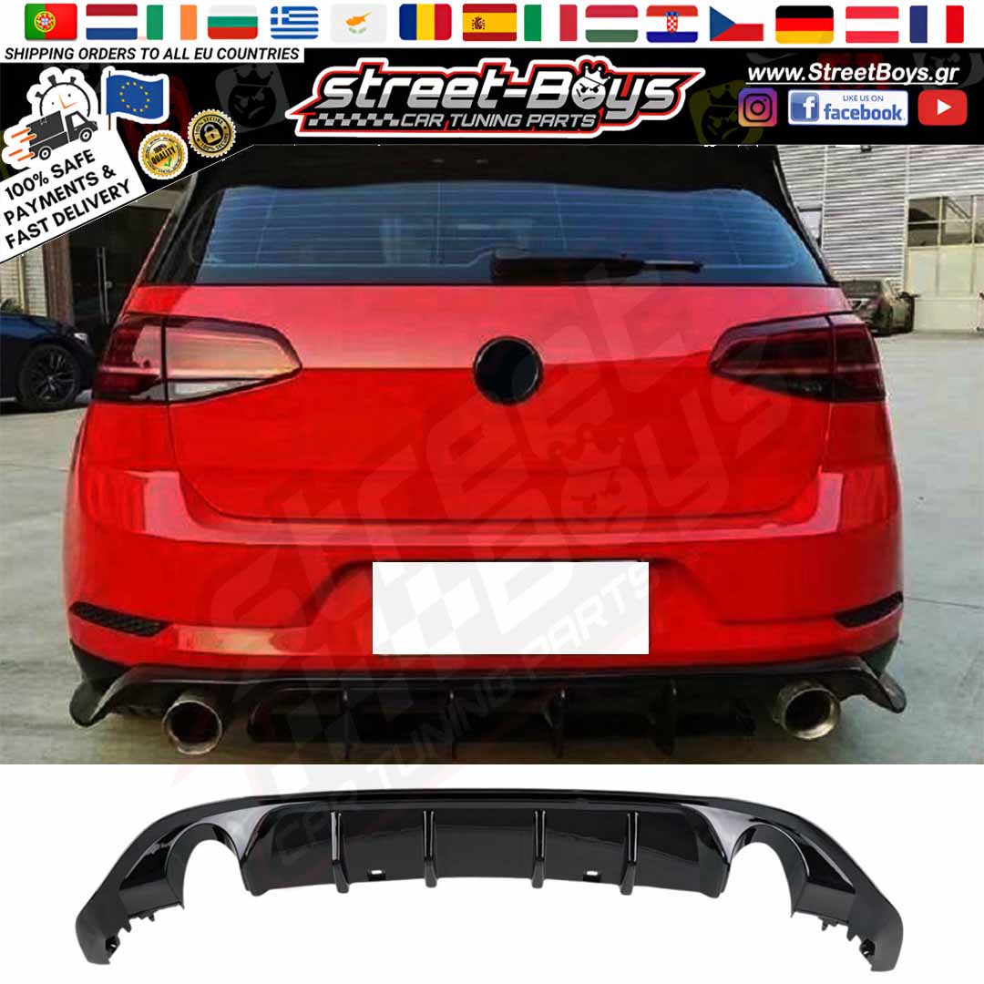 SPOILER ΔΙΑΧΥΤΗΣ ΠΙΣΩ ΠΡΟΦΥΛΑΚΤΗΡΑ VW GOLF 7.5 FACELIFT (2017-2020)