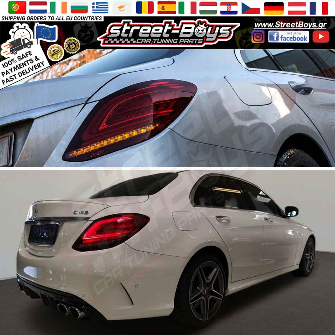 ΠΙΣΩ ΦΑΝΑΡΙΑ DYNAMIC LED MERCEDES BENZ W205 (2014-2018) - Image 2