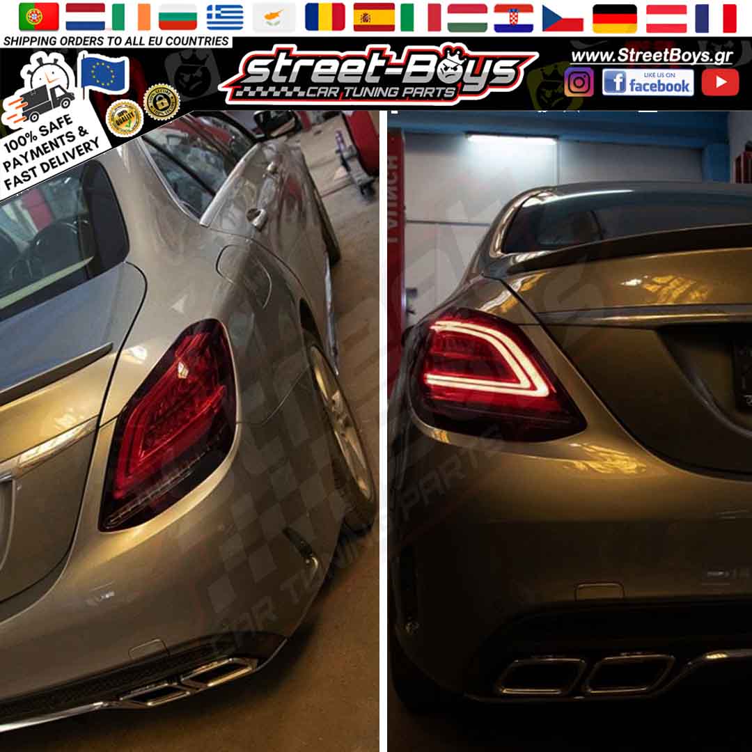 ΠΙΣΩ ΦΑΝΑΡΙΑ DYNAMIC LED MERCEDES BENZ W205 (2014-2018) - Image 3