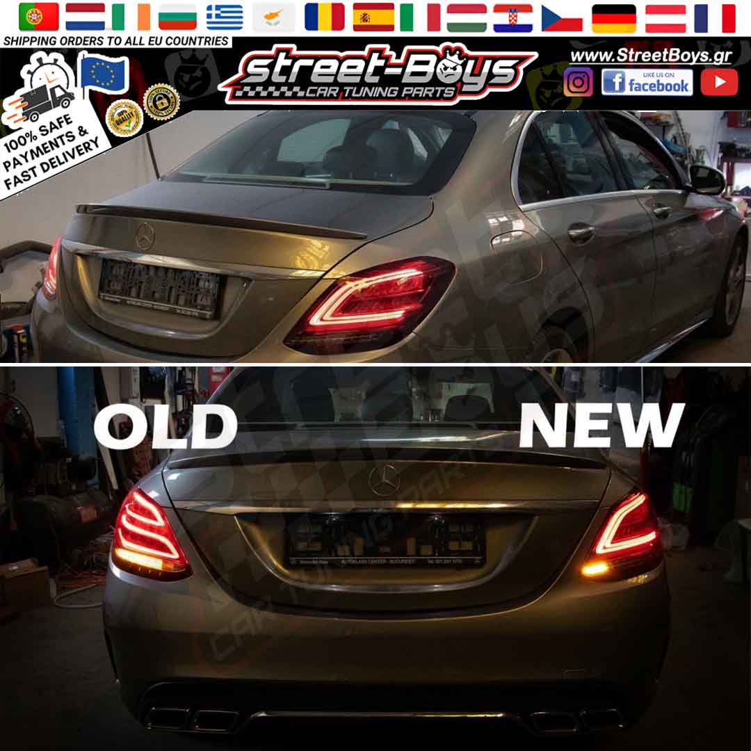 ΠΙΣΩ ΦΑΝΑΡΙΑ DYNAMIC LED MERCEDES BENZ W205 (2014-2018) - Image 4