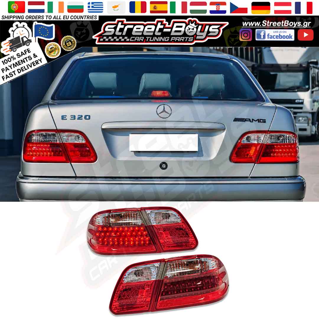 ΠΙΣΩ ΦΑΝΑΡΙΑ LED MERCEDES BENZ W210 (1995-2002)
